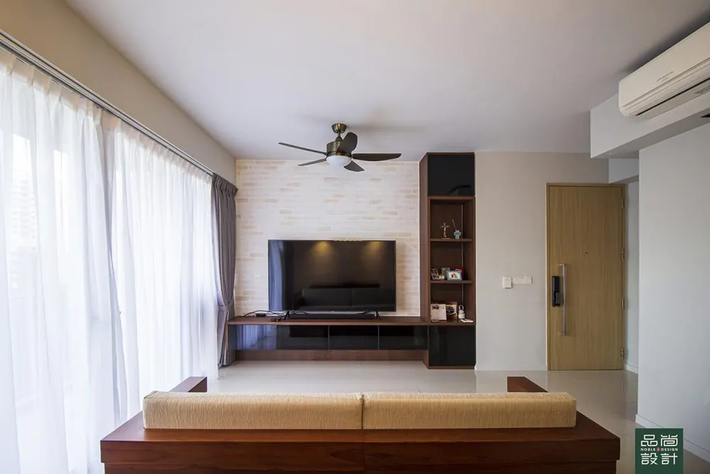 Boathouse Residences 2 Bedroom客厅，品尚设计完工项目