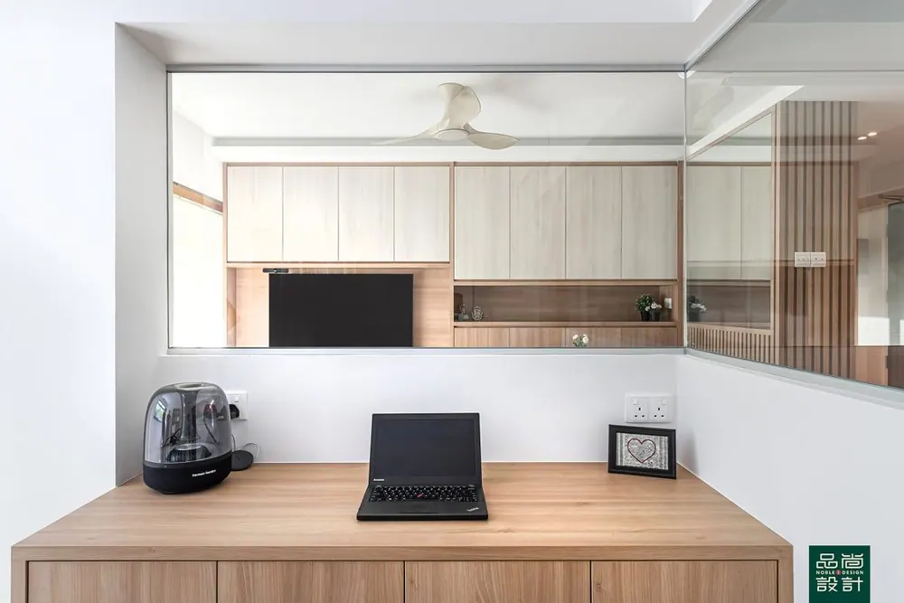 Study — Teck Ghee Vista @ AMK 4-room, completed by Noble Interior Design