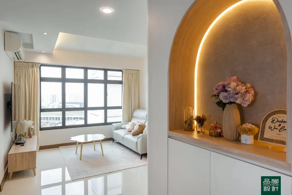 Compassvale Helm @ Sengkang 4-room — interior by Noble Interior Design (2 of 22)