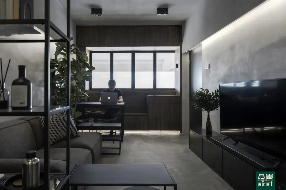 Modern Industrial Themed Bachelor Pad — interior by Noble Interior Design (5 of 31)