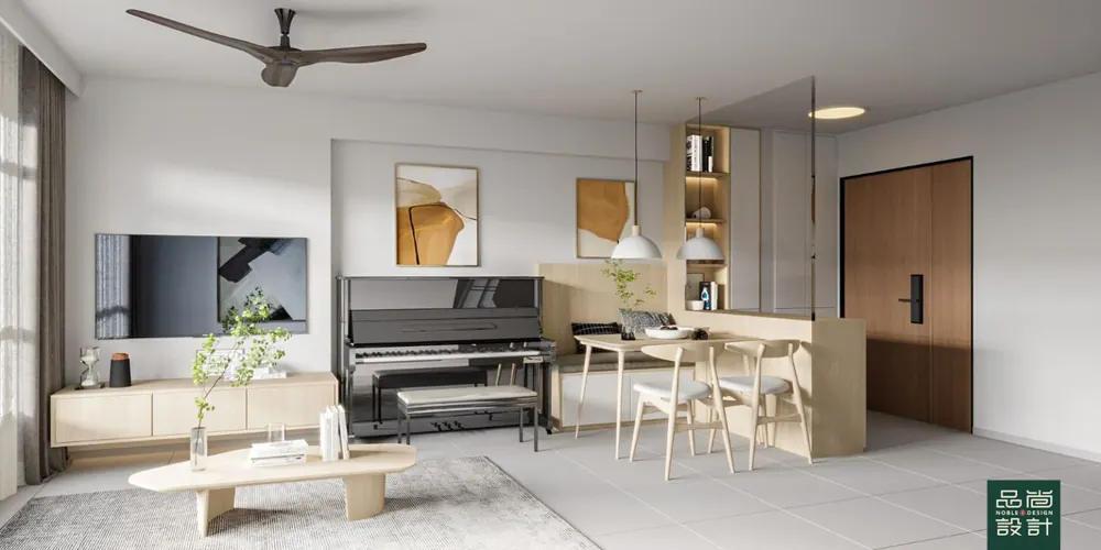 Waterway Sunrise 1 @ Punggol 4-room — interior by Noble Interior Design (3 of 7)