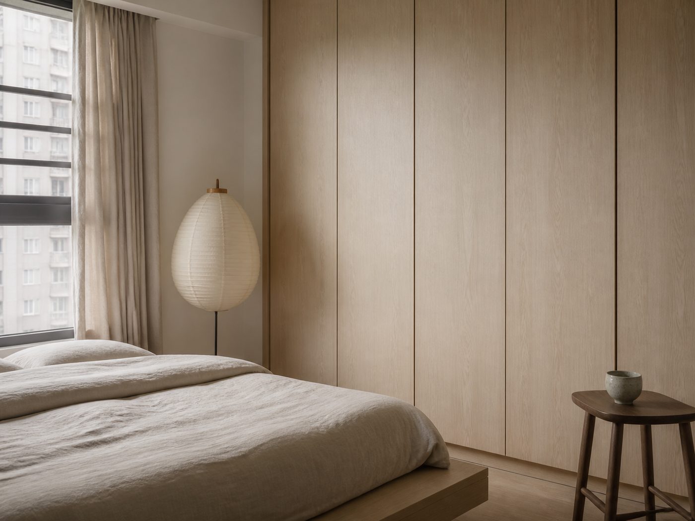 Muji-Style Interiors in Singapore — illustrative reference image, not a Noble project
